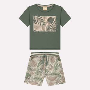 Infantil Meninos Conjunto Folhagens Milon menino