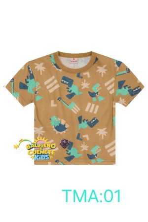 Conjunto infantil menino de dinossauros Brandili