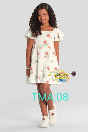 Vestido estampado melancia Brandili