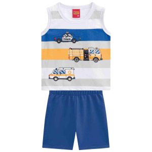 Conjunto Infantil baby regata e bermuda Kyly